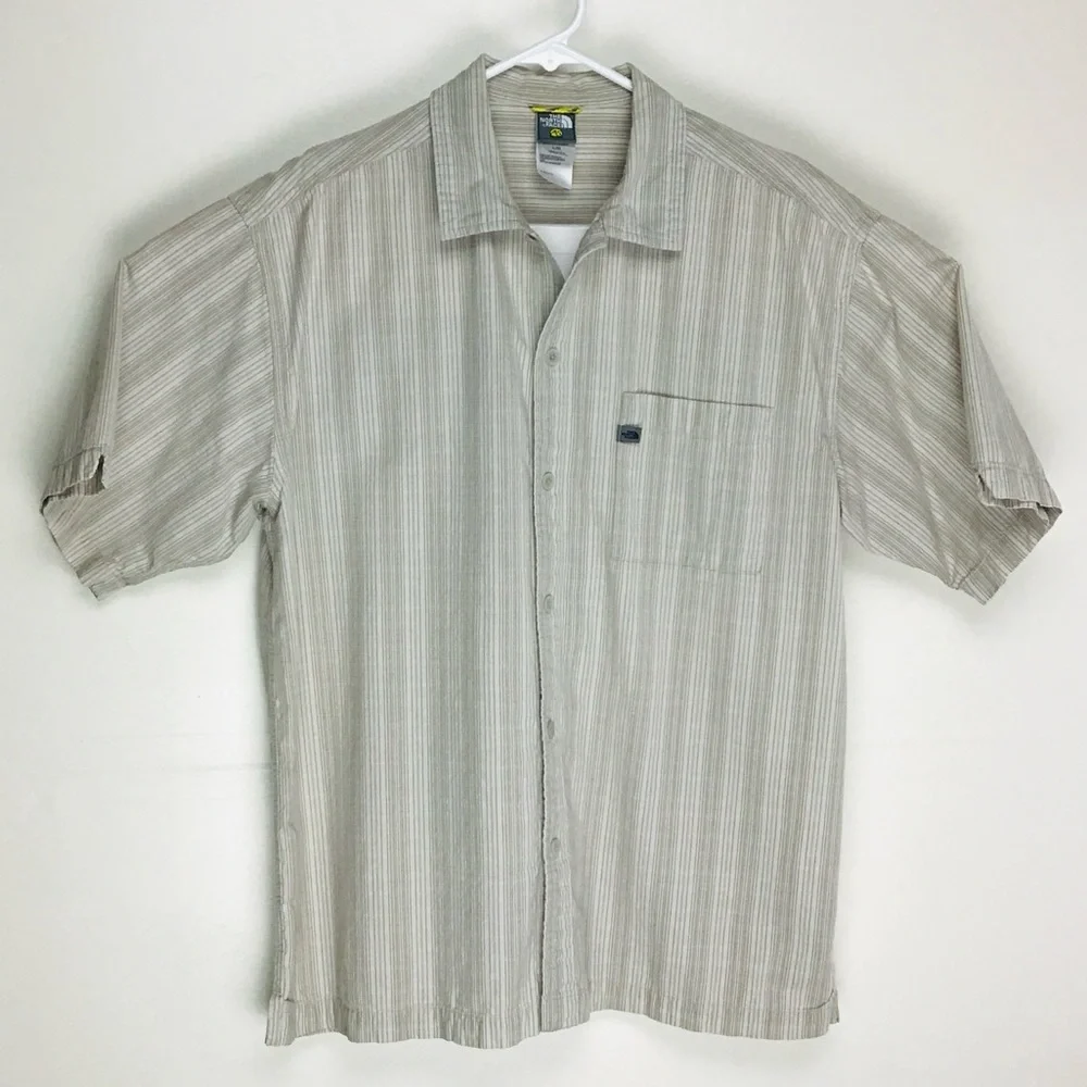 The North Face A5 Series mens short sleeve button up casual shirt large